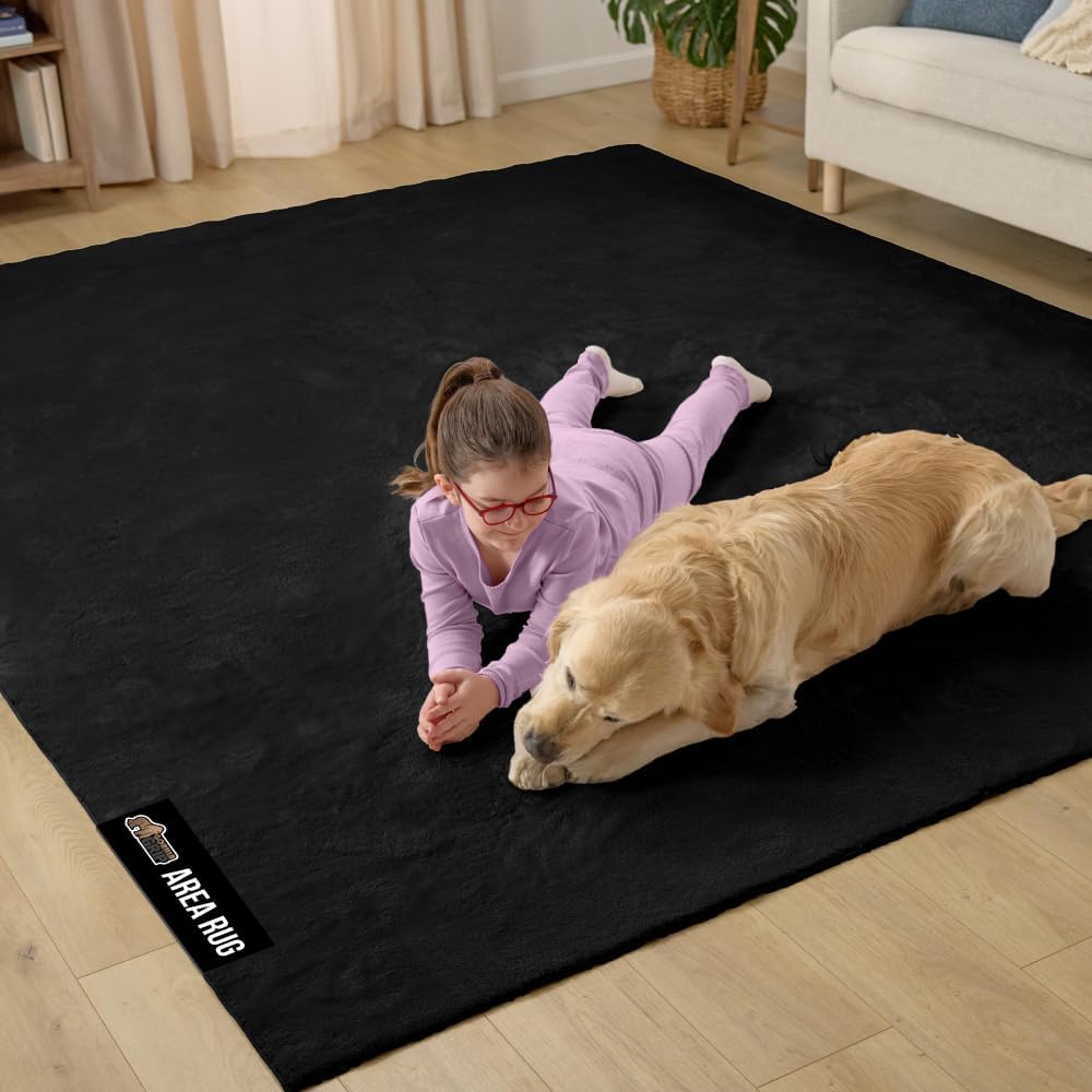 GORILLA GRIP Slip Resistant Plush Area Rug for Home Decor