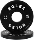 Egles Change Plates Set 1.25LB 2.5LB 5LB - Rubber-Coated Pairs