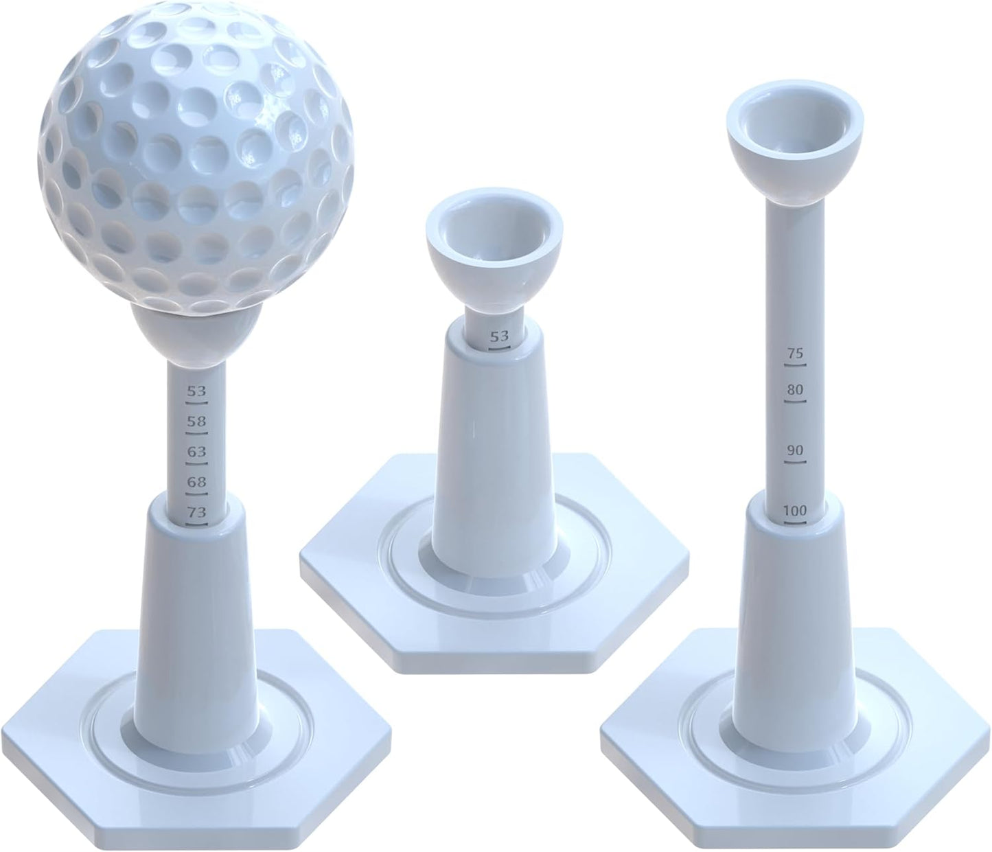 Unbreakable Adjustable Golf Tees Set