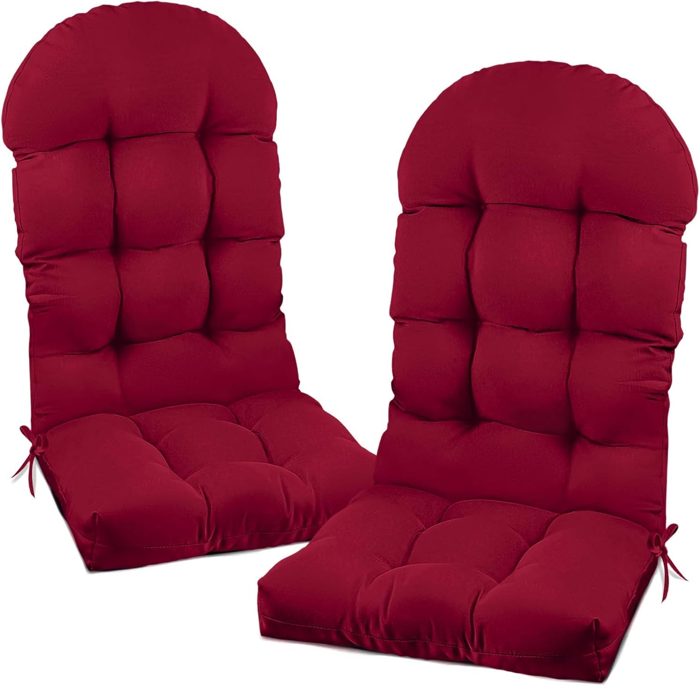 Outdoor High Back Rocking Chair Cushions Set of 2 Waterproof