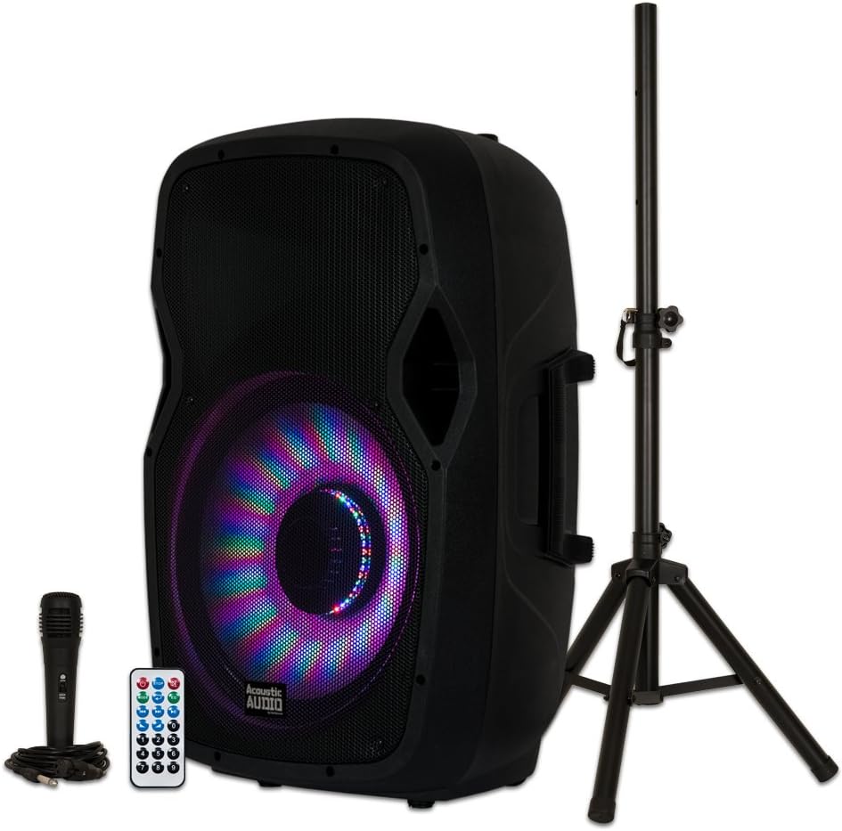 1000W Bluetooth Speaker Set with LED & Mic