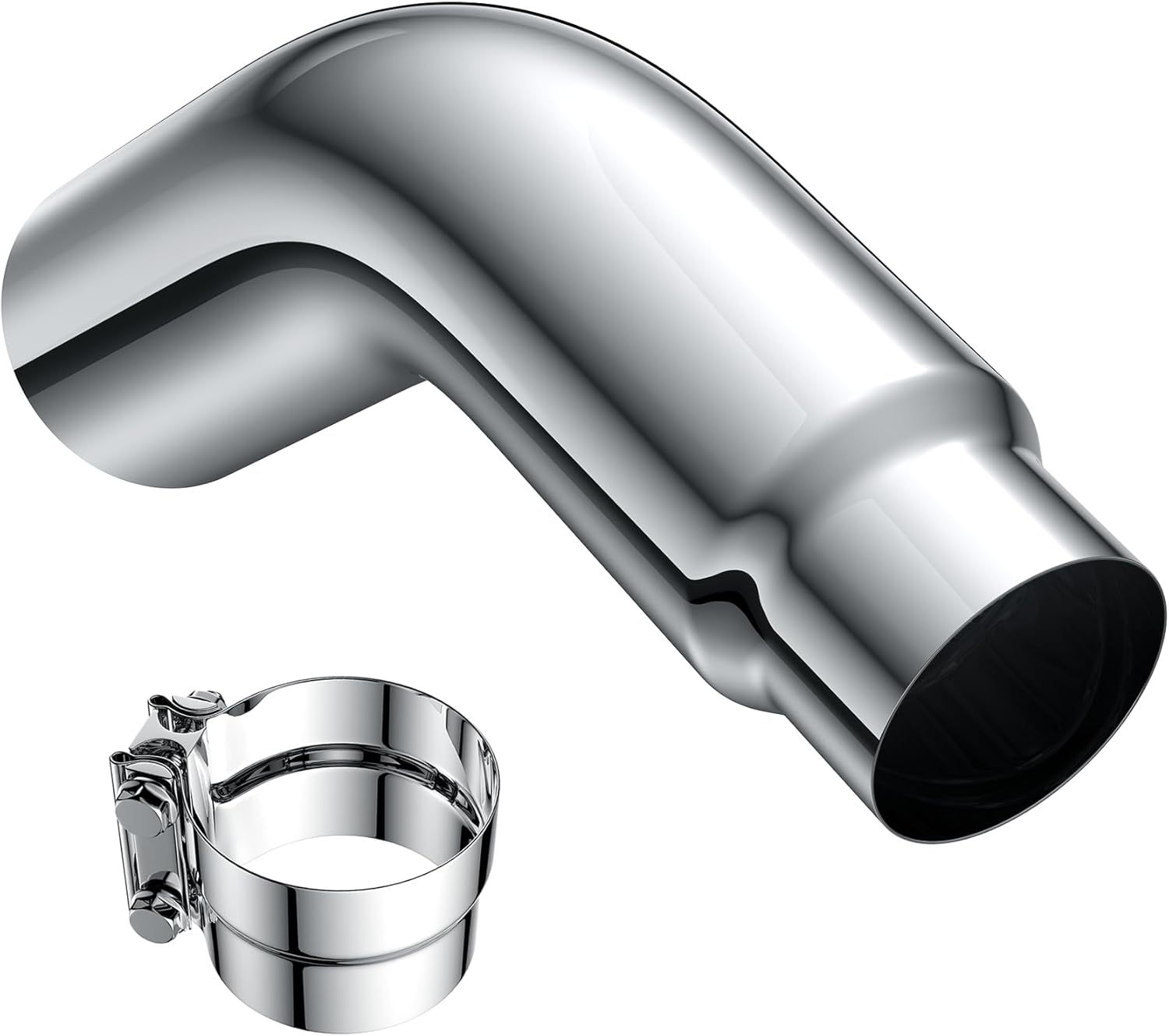 JY PERFORMANCE 5 Inch ID Diesel Exhaust Tip Elbow for Trucks