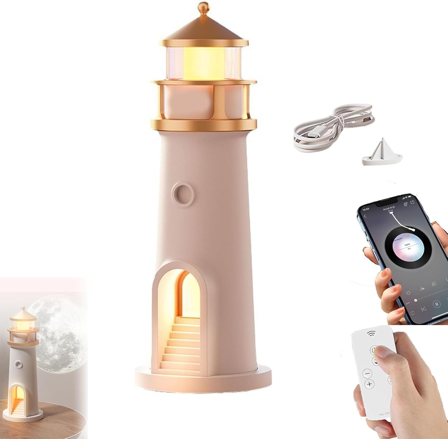 Remote Control Moonlight Night Light
