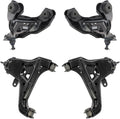 TRQ Front Upper & Lower Control Arm Ball Joint Set - Direct Fit