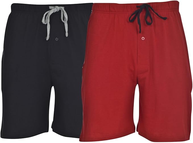 Hanes Men's 2-Pack Knit Sleep Pajama Drawstring Shorts Review