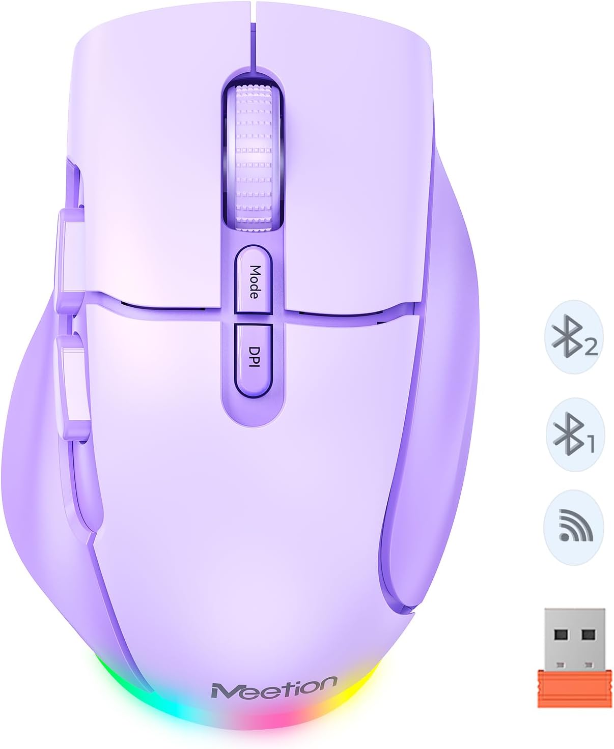 MEETION Wireless Rechargeable Mouse - Multifunctional & Ergonomic