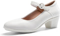 DREAM PAIRS Mary Jane Shoes Women Low Chunky Heels (Style 17SP)