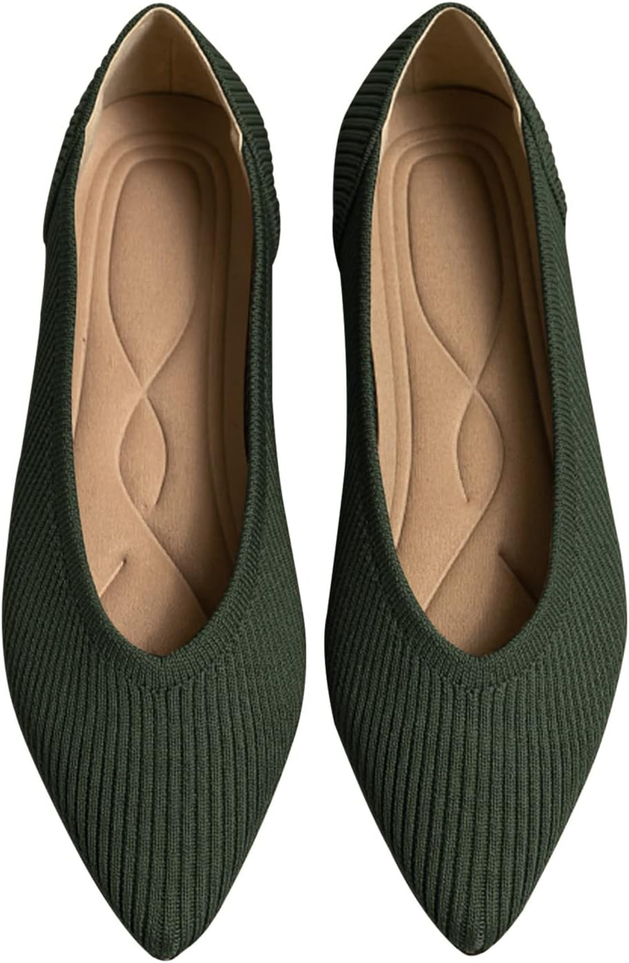 Comfortable Women's Pointed Toe Knit Ballet Flats for All Occasions