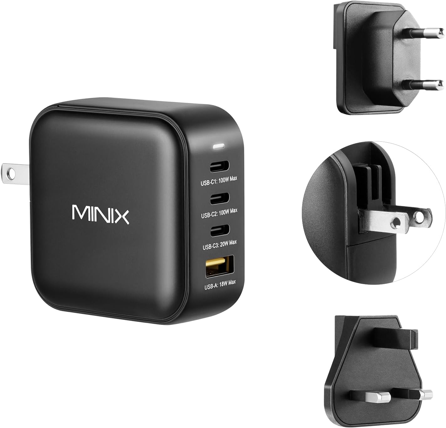 MINIX 100W USB C Charger: Turbo Fast Charging Hub