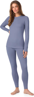 Womens Fleece Lined Thermal Base Layer Set - Cozy Stretch Fit