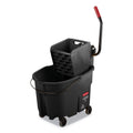 WaveBrake 35 QT Side-Press Mop Bucket and Wringer - Less Splashing