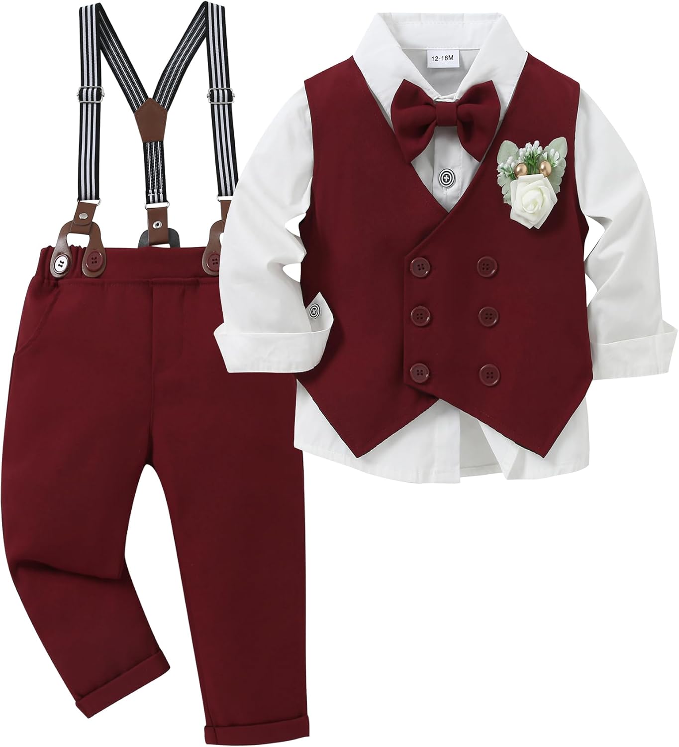 Toddler Baby Boy Clothes Suit for Weddings and Formal Events