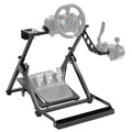 X-Shaped Foldable Racing Steering Wheel Stand with Seat Slot