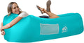 Inflatable Sun Lounger Air Sofa with Pillow Headrest - Portable