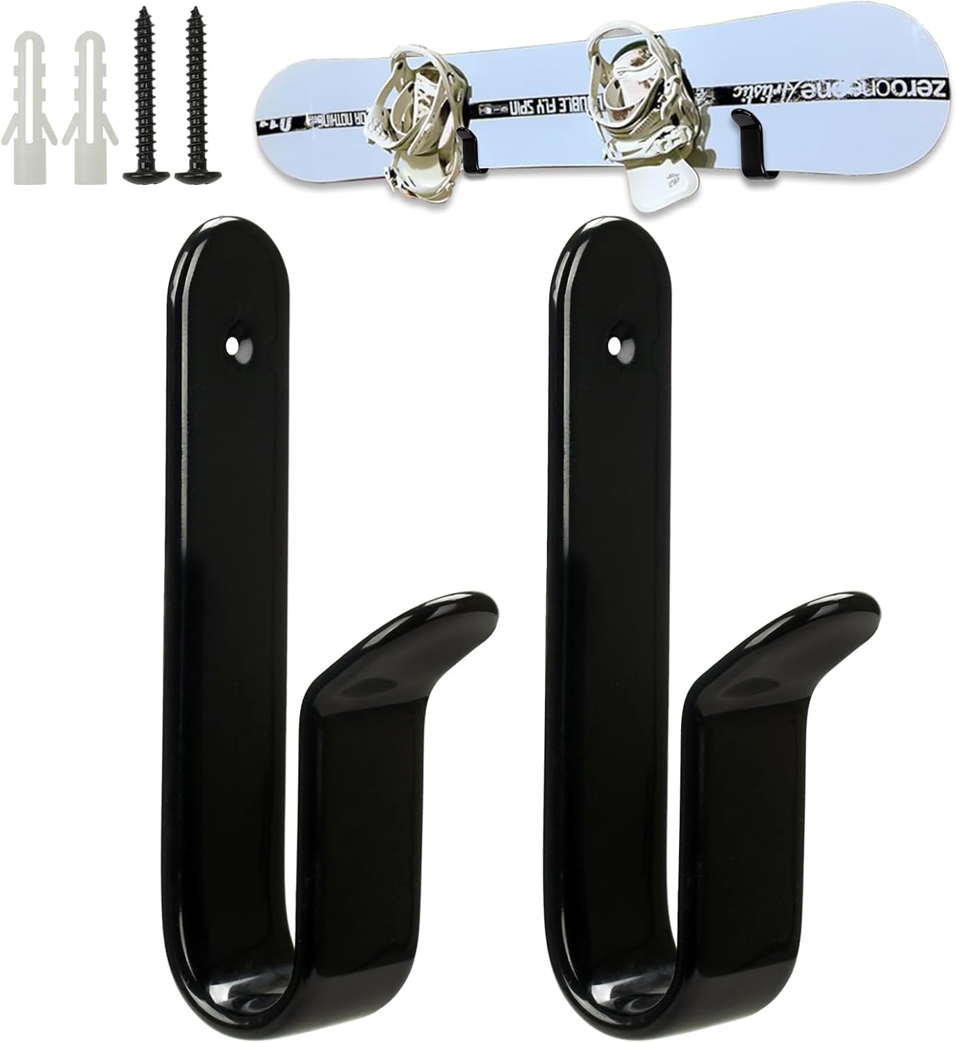 Space-Saving Snowboard Wall Mount - Rolitwils