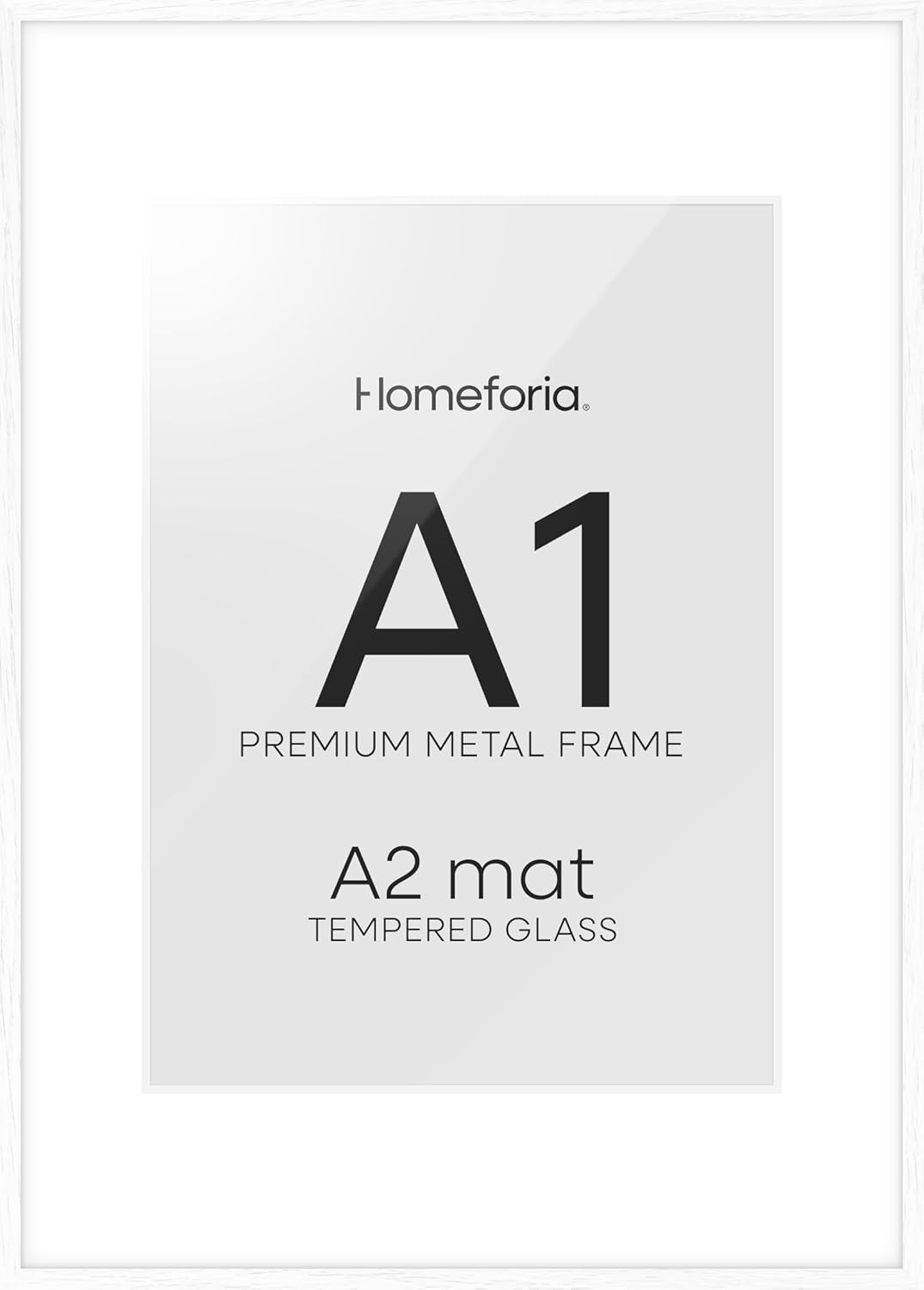 Homeforia A1 Frame White Wood for Elegant Photo Display