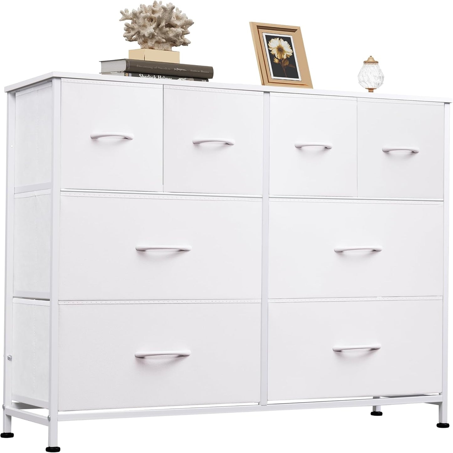 WLIVE Dresser for Bedroom with 8 Drawers for Storage Needs