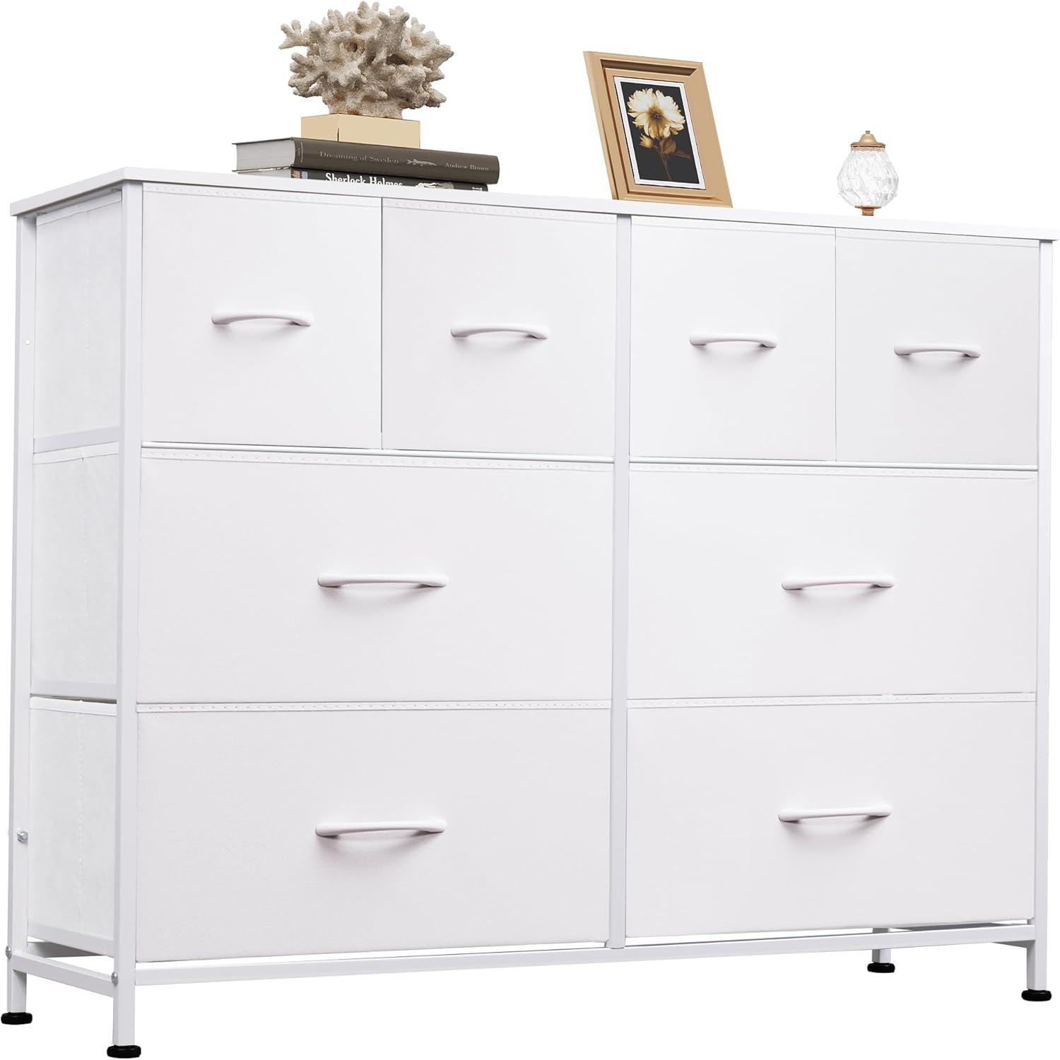 WLIVE Dresser for Bedroom with 8 Drawers for Storage Needs