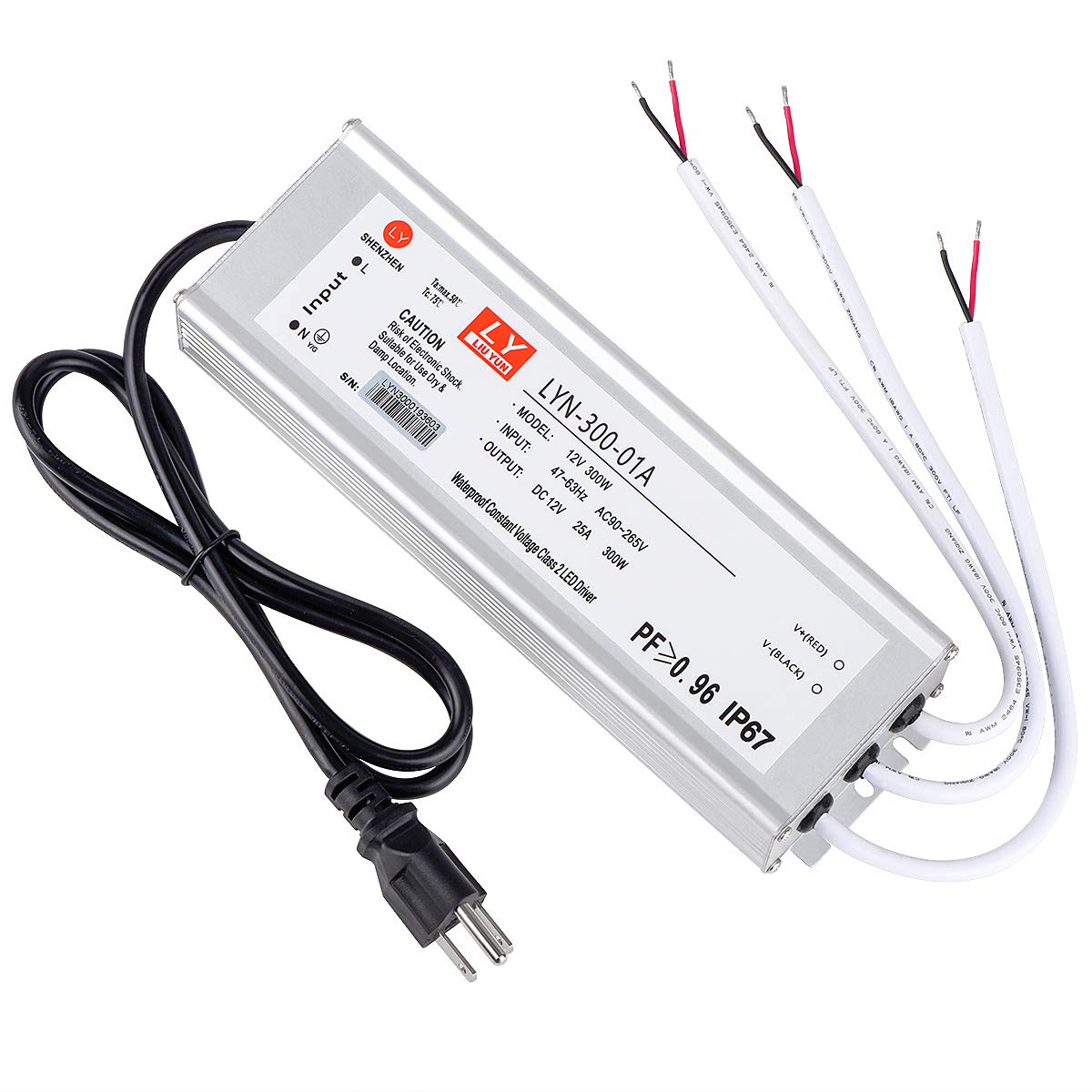LED Driver 300 Watts Waterproof Power Transformer Adapter