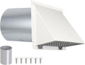4 Inch Dryer Vent Cover Outside - Durable Galvanized Wall Hood