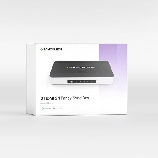 New RGBW HDMI 2.1 Sync Box for 70 to 95 Inch TVs - 4K 120Hz