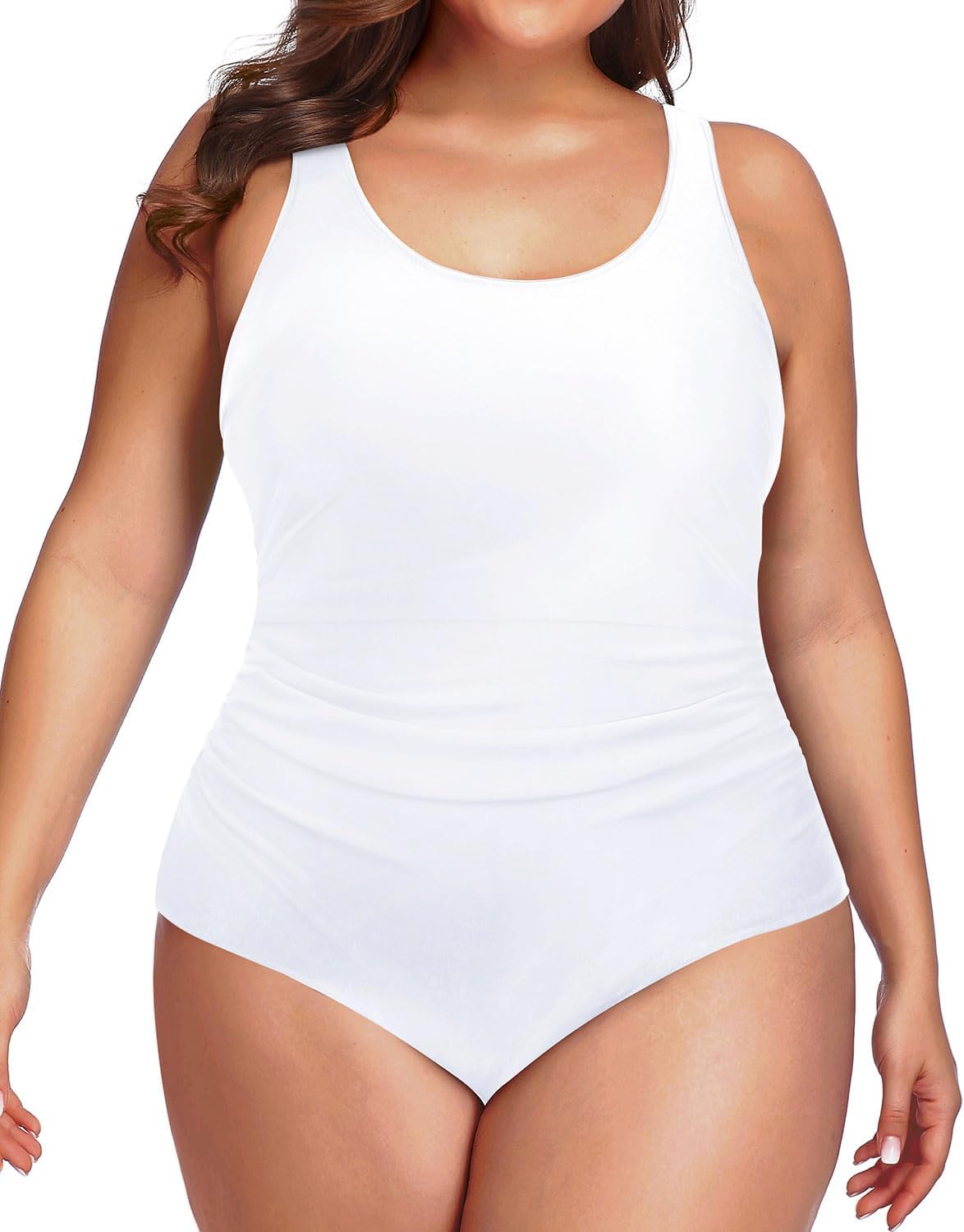 Daci Women Plus Size One Piece Swimsuit with Tummy Control