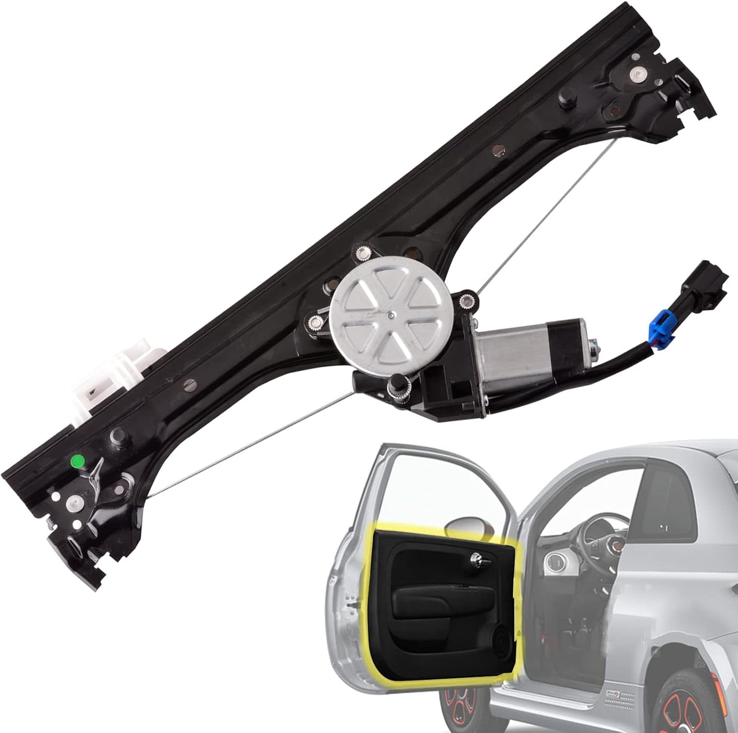 Front Left Driver Side Power Window Regulator for Fiat 500