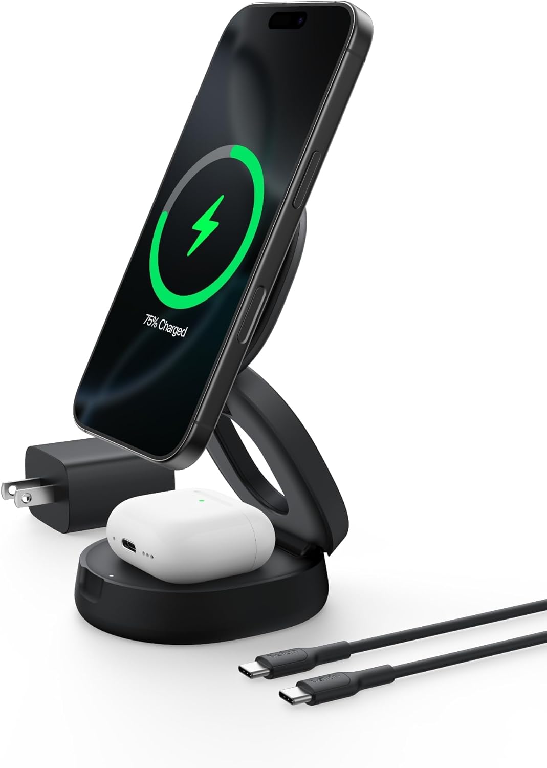 Belkin MagSafe Charger 2-in-1 Qi2 Wireless Charging Station