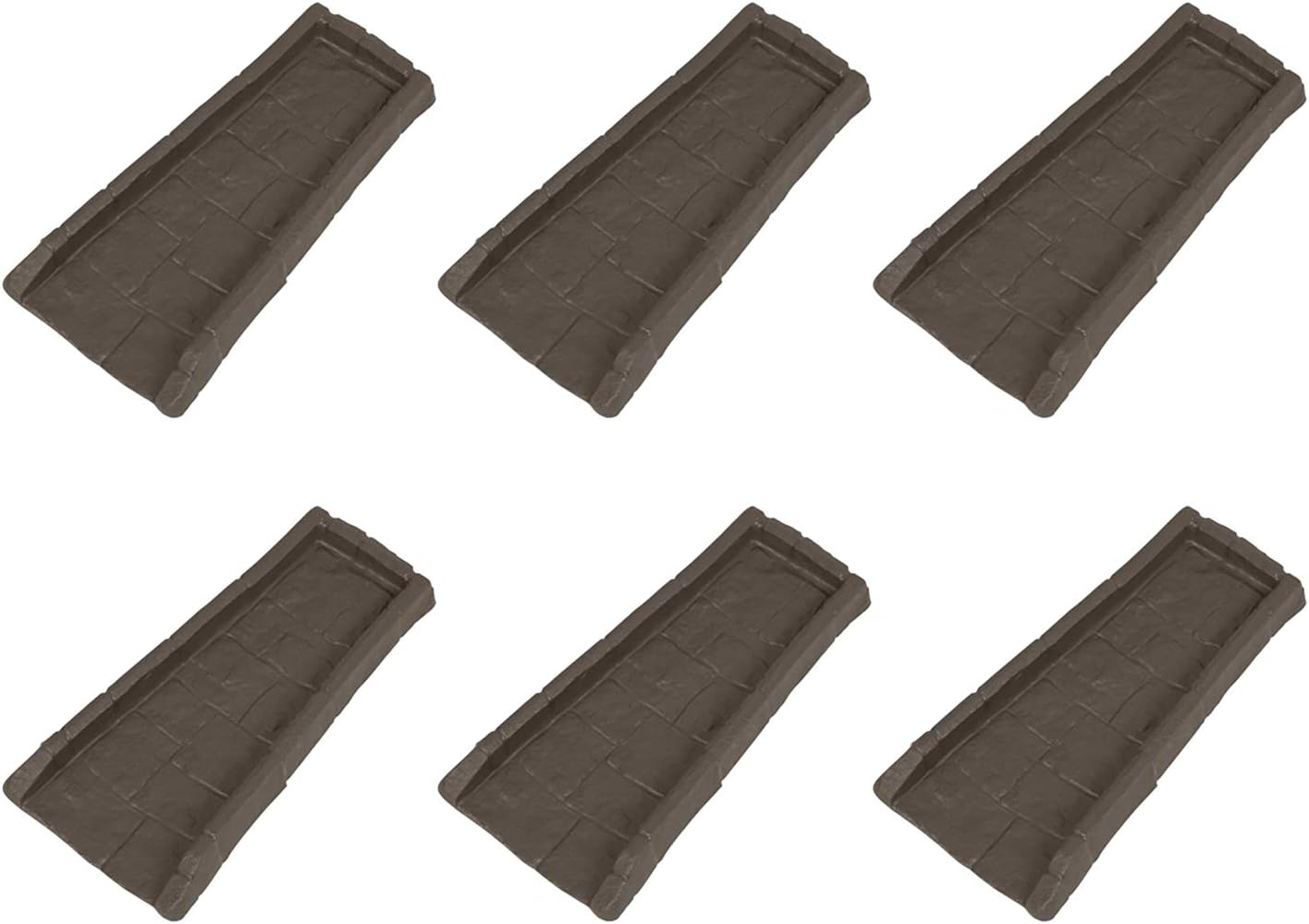 Suncast Easy Assembly Decorative Poly Composite Splash Block 6 Pack