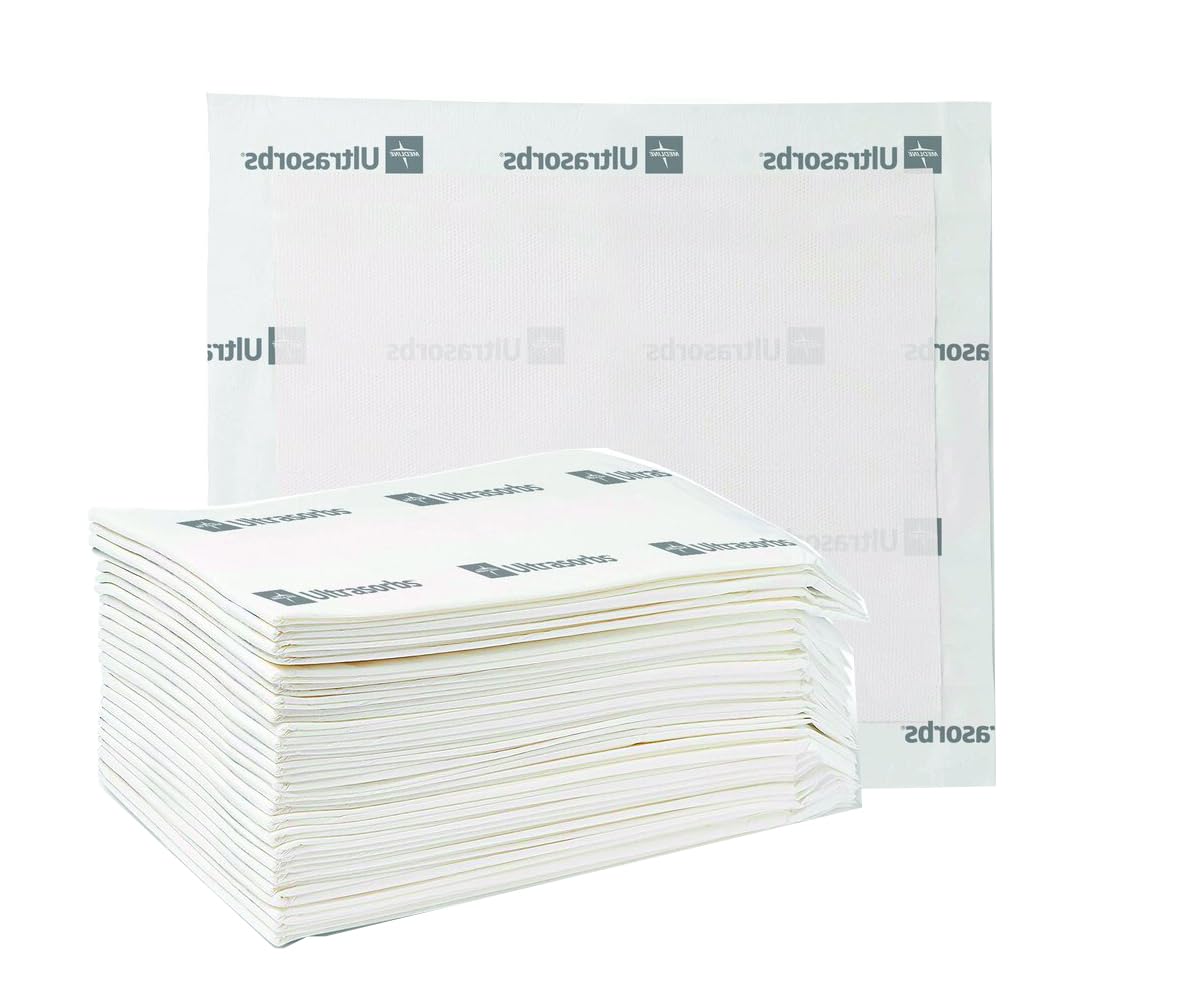 Medline Ultrasorbs 30x36 Bed Pads, 25ct - Super Absorbent for Adults