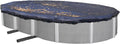Blue Wave 18 ft x 34 ft Oval Leaf Net Pool Cover - Captures Leaves