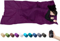 Silk Sleeping Bag Liner 87x43 Extra Wide - Lightweight Travel Sheet is
