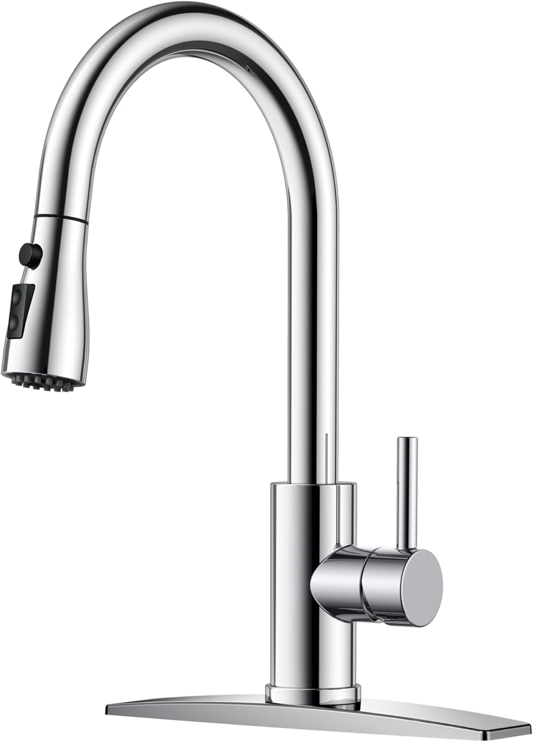 FORIOUS Kitchen Faucet with Pull Down Sprayer for Modern Homes