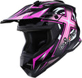 Adult Motocross Helmet HF801 Sonic Pink - Lightweight Full Face