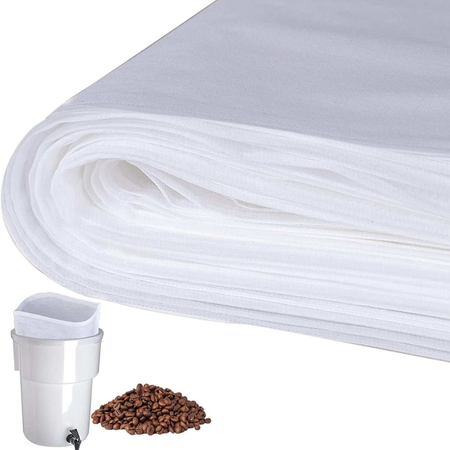 50 Pack 20x20 Cold Brew Filter Bags - Brew Up to 5 LBS Coffee!