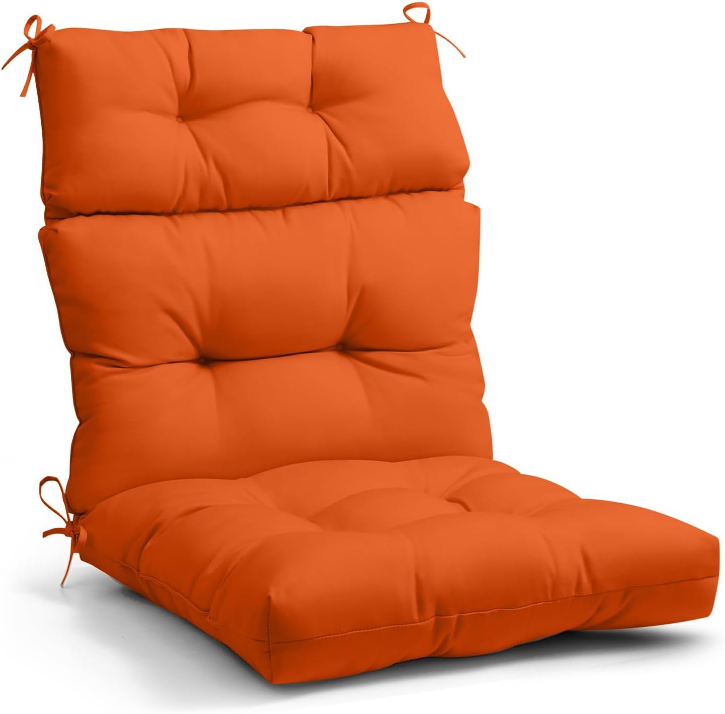 EAGLE PEAK Tufted High Back Patio Chair Cushion for Comfort