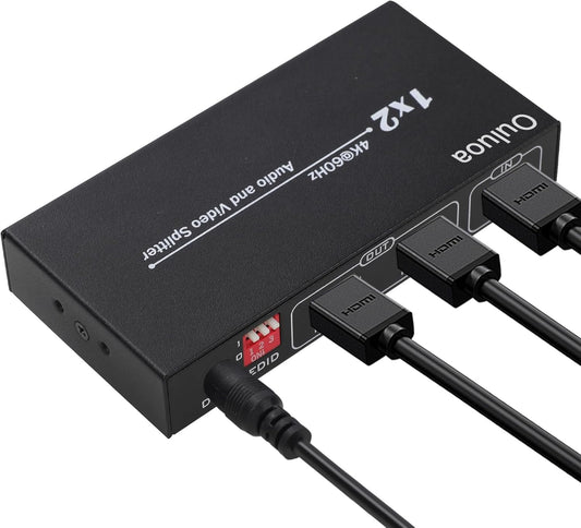 4K HDMI Splitter: Dual Screens in Stunning Clarity!