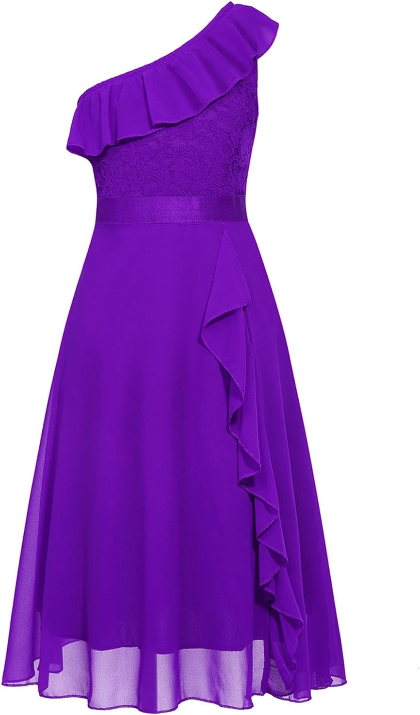 Girls Floral Lace Dress for Easter and Formal Occasions