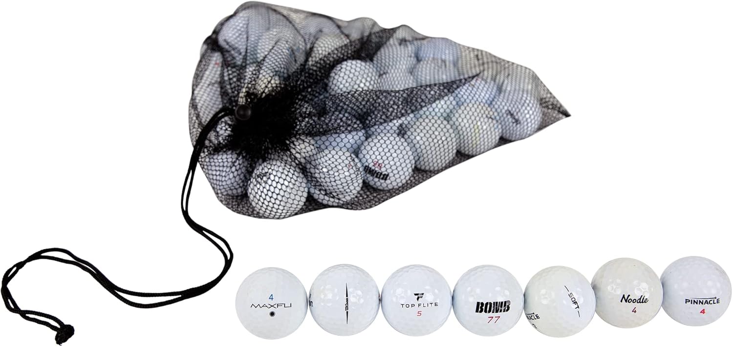 Practice Perfect: 48 Recycled Golf Balls in Good Condition