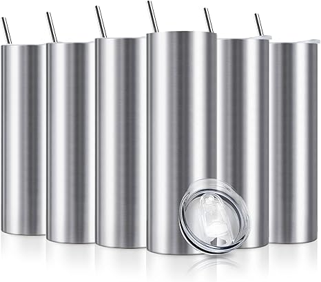 XccMe 20oz Straight Skinny Tumblers Bulk for Travel and Gifts