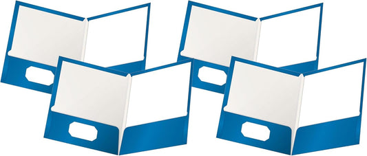 Oxford Laminated Twin-Pocket Folders for Professional Use