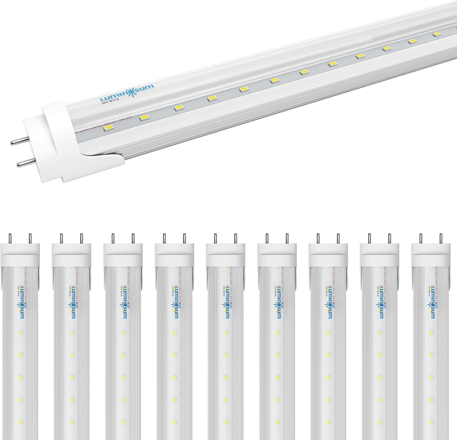 T8 LED Tube Light Bulbs 4 Foot 20W 40W Equivalent for Brightness