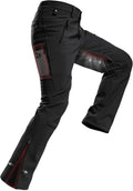 Mens Snow Ski Pants Water-Resistant Fleece Lined Thermal - Warm Fit on