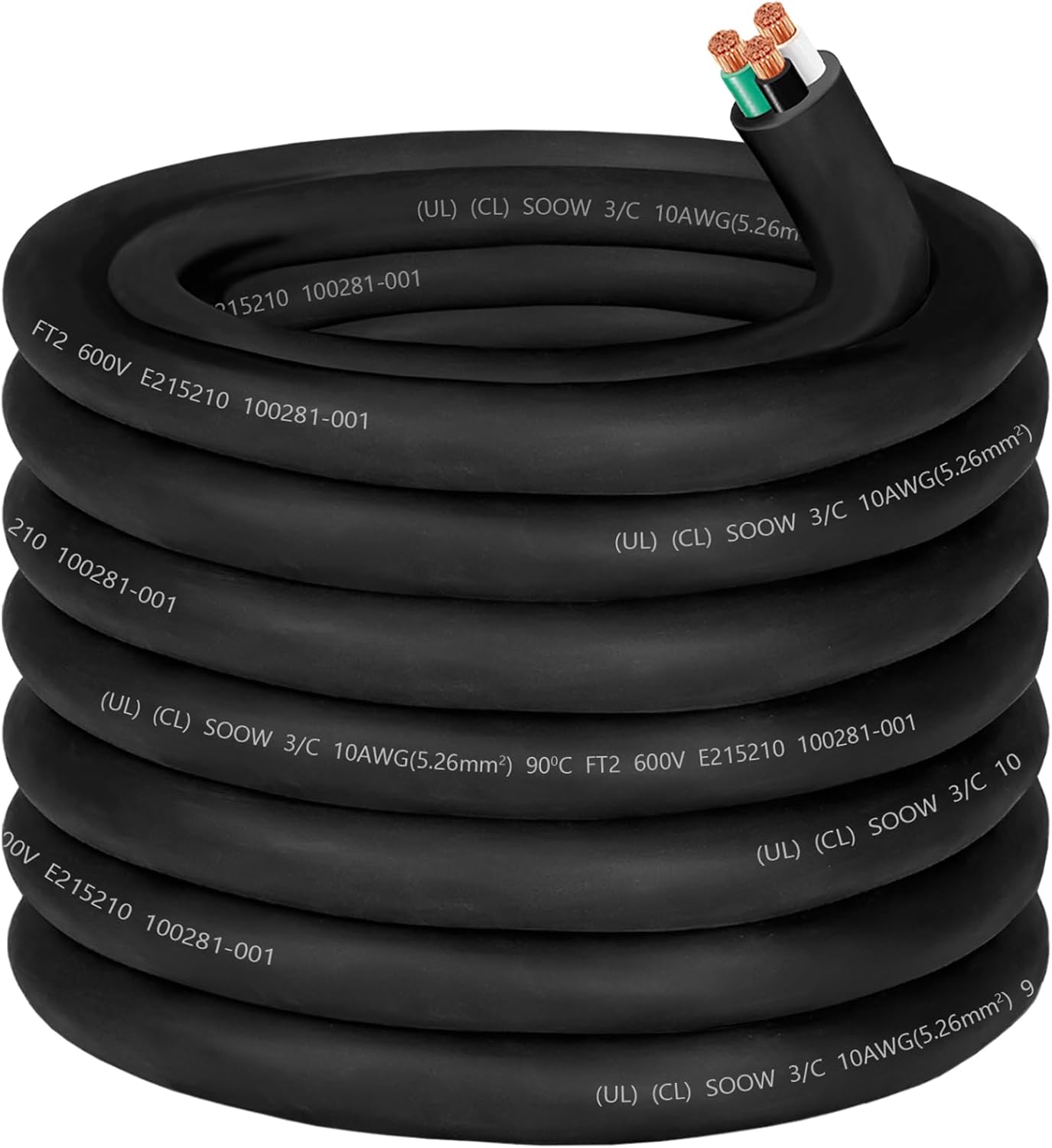 10/3 SOOW Wire 10 Gauge Portable Power Cable for Generators