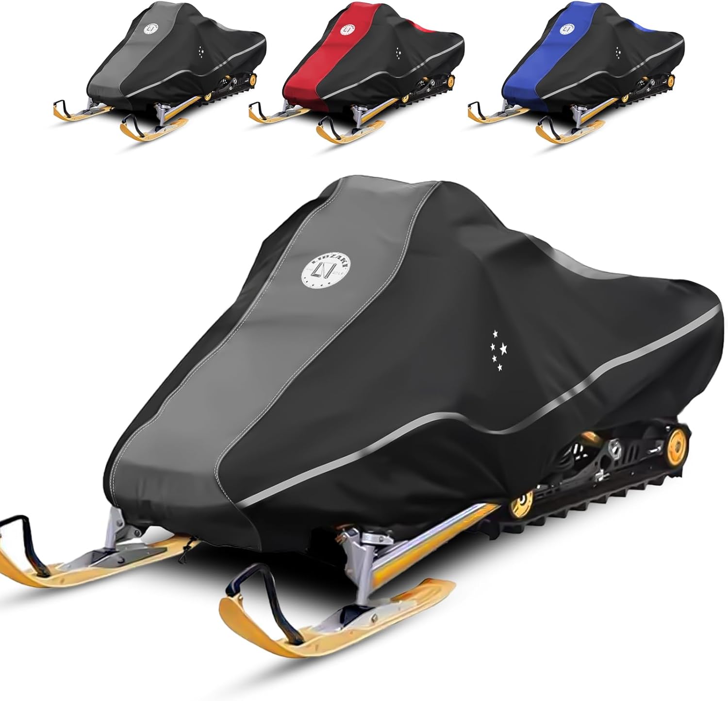 LIBZAKI Snowmobile Cover Waterproof Heavy Duty Oxford Fabric
