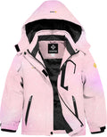 Girls Waterproof Ski Snow Jacket with Hood - Windproof Fleece