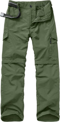 Mens Hiking Pants Quick Dry Lightweight Zip Off Safari Trousers - UPF