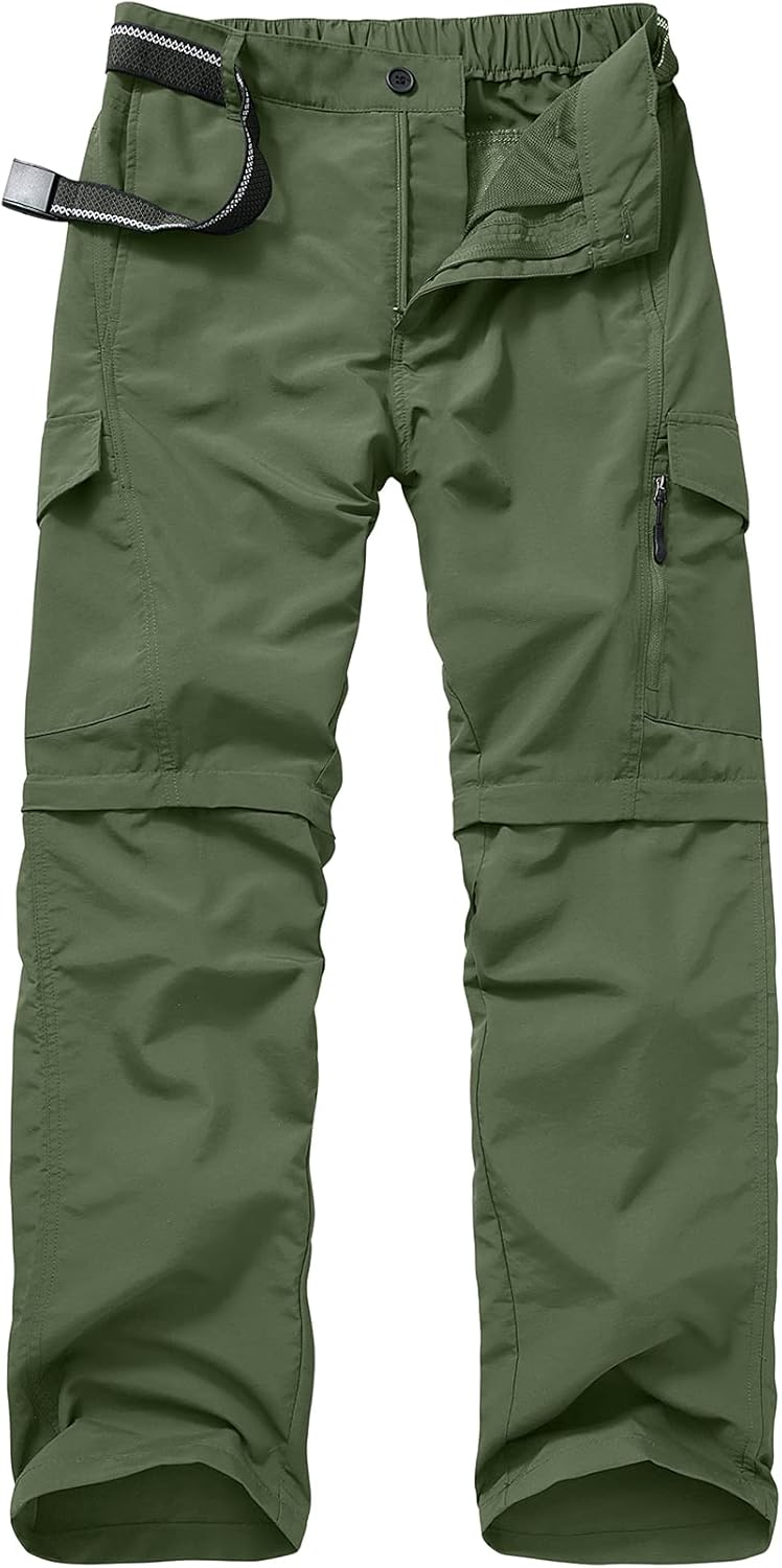 Mens Hiking Pants Quick Dry Lightweight Fishing Convertible Trousers