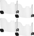 Football Visor 4-Pack Clear Youth Adult Helmet Visors - 16 Clips