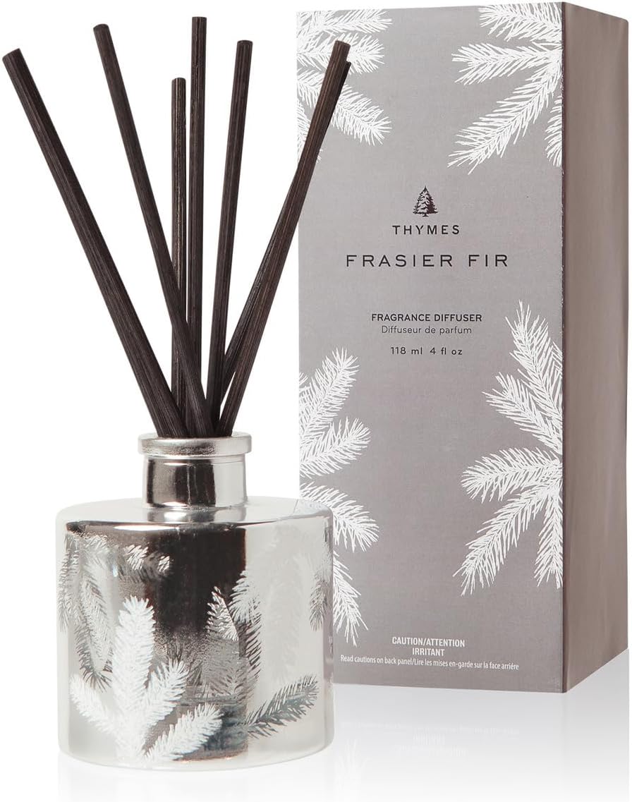 Thymes Frasier Fir Reed Diffuser Set for Luxury Home Decor